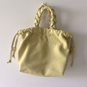 Madewell butter yellow Braided Handle Women's Bag